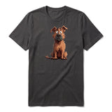 T-shirt Dog graphic 0048 - Dark Gray