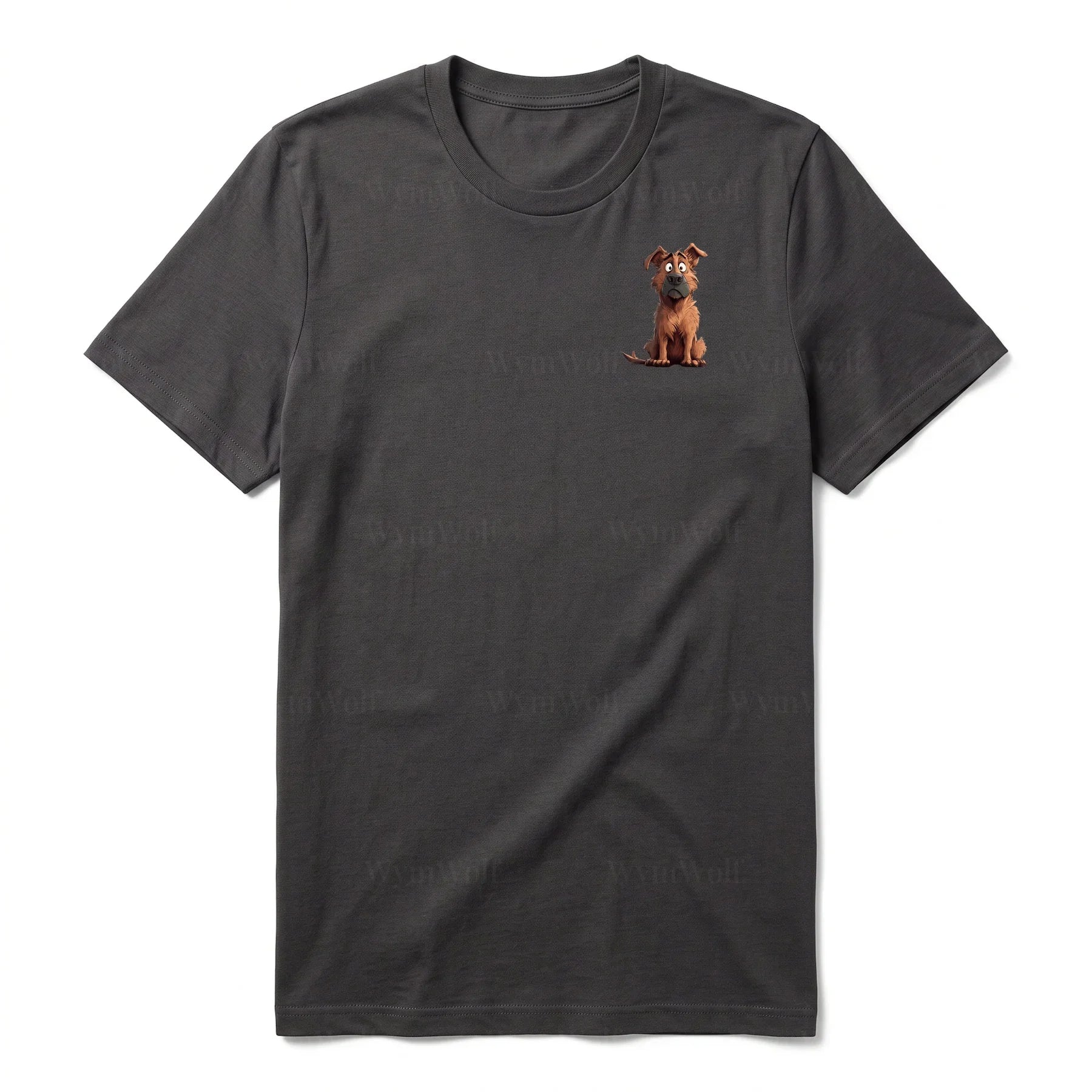 T-shirt Dog graphic 0048 - Dark Gray