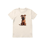 T-shirt Dog graphic 0048 - Natural