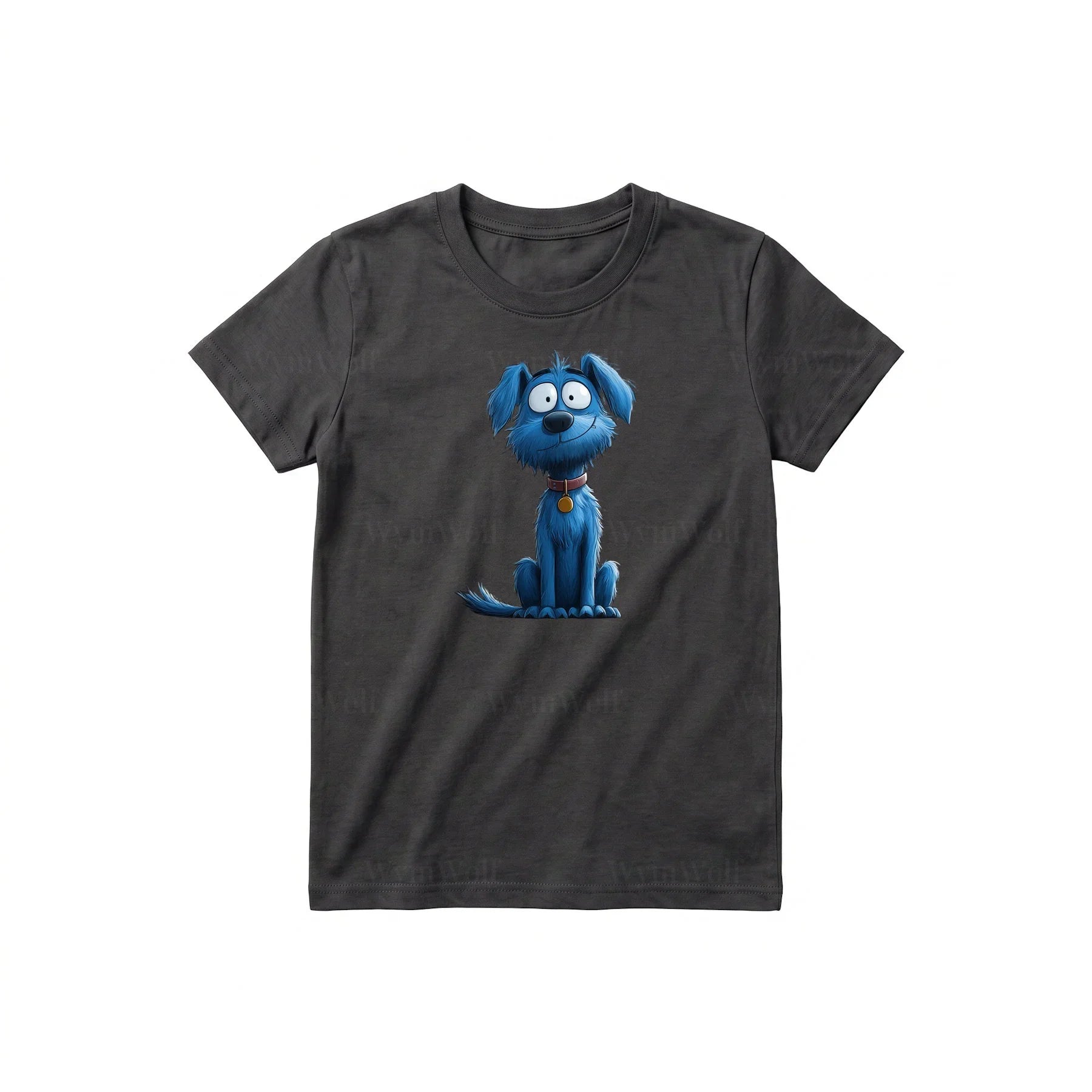 T-shirt Dog graphic 0049 - Dark Gray