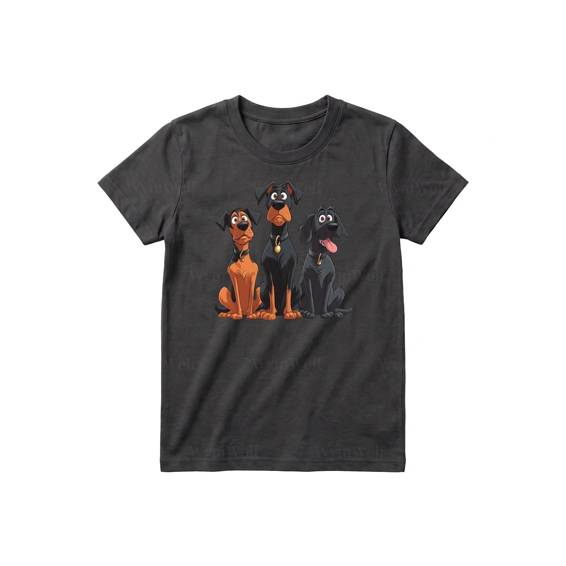 T-shirt Dog graphic 0050 - Dark Gray