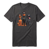T-shirt Dog graphic 0050 - Dark Gray