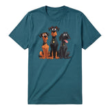 T-shirt Dog graphic 0050 - Deep Teal