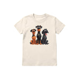 T-shirt Dog graphic 0050 - Natural