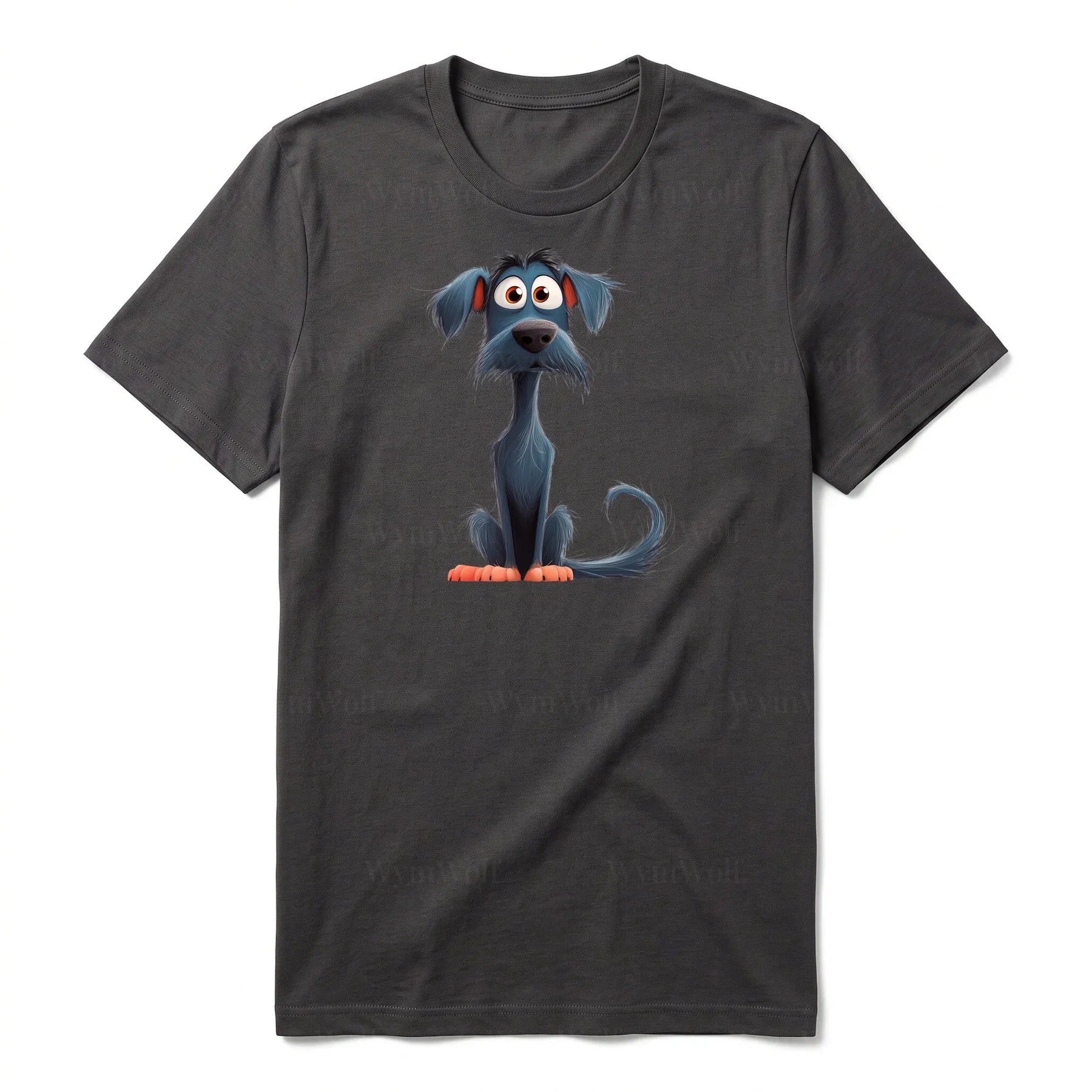T-shirt Dog graphic 0051 - Dark Gray