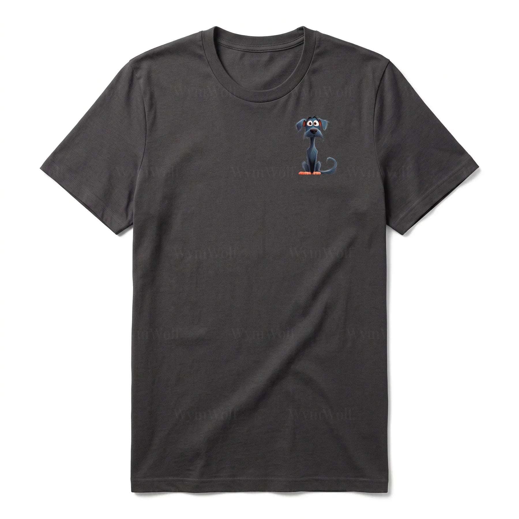 T-shirt Dog graphic 0051 - Dark Gray