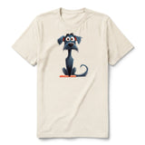 T-shirt Dog graphic 0051 - Natural