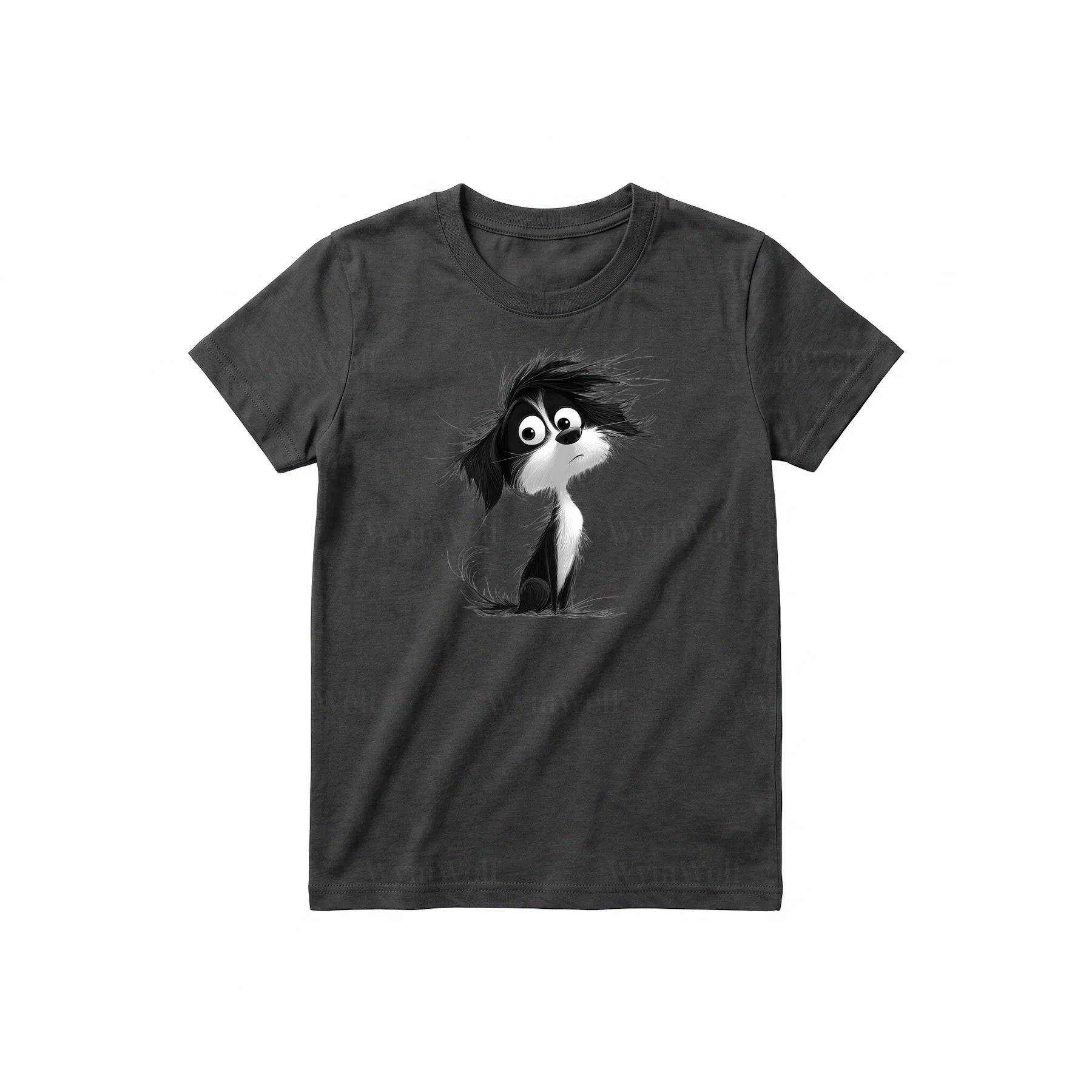 T-shirt Dog graphic 0052 - Dark Gray