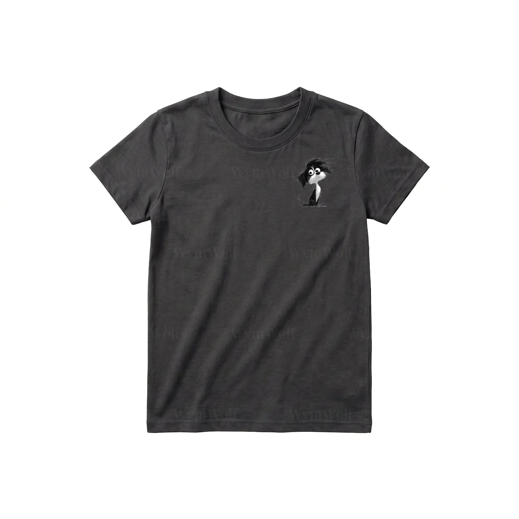 T-shirt Dog graphic 0052 - Dark Gray