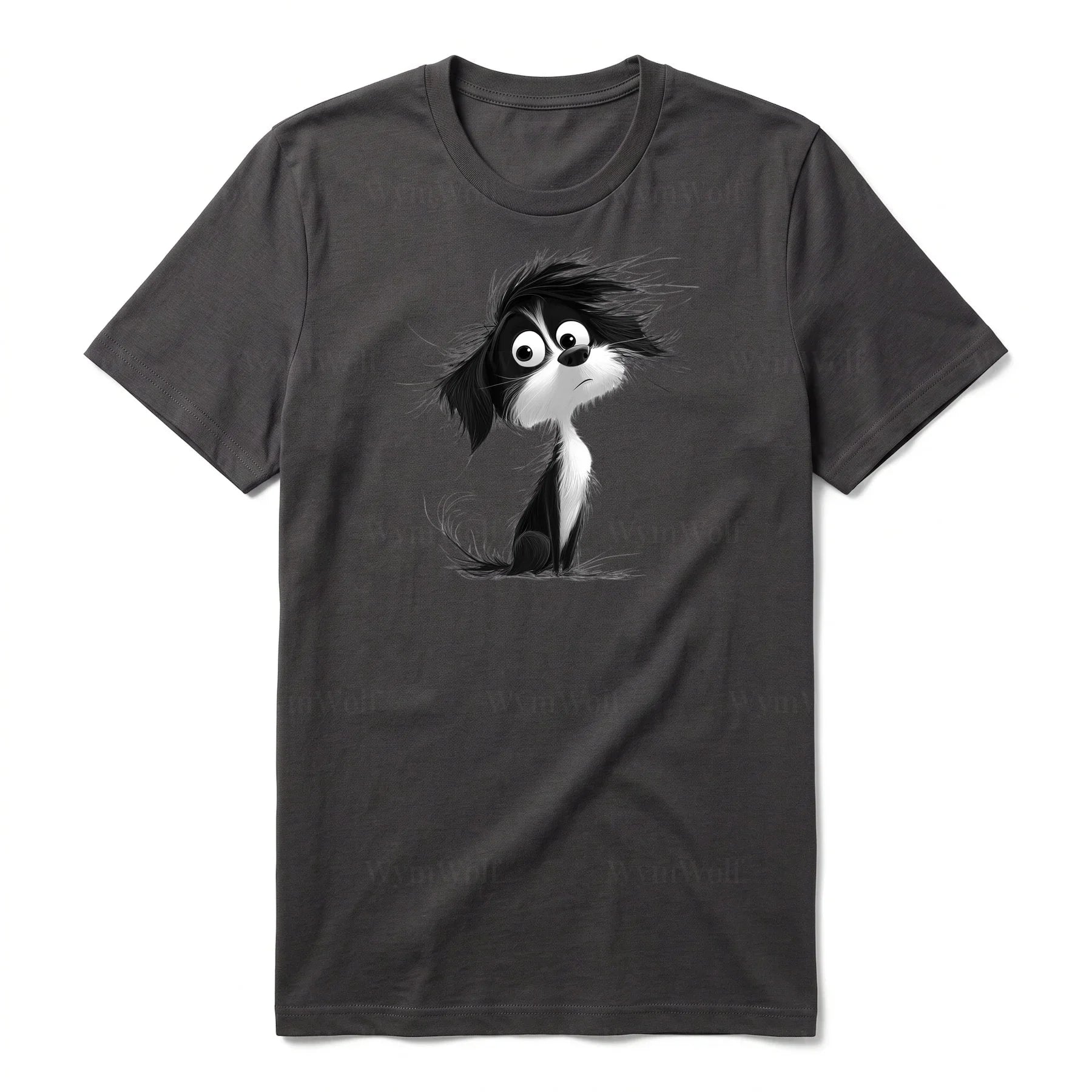T-shirt Dog graphic 0052 - Dark Gray