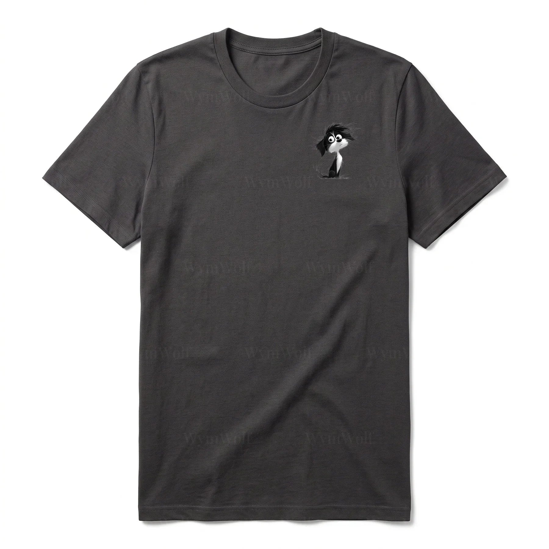 T-shirt Dog graphic 0052 - Dark Gray