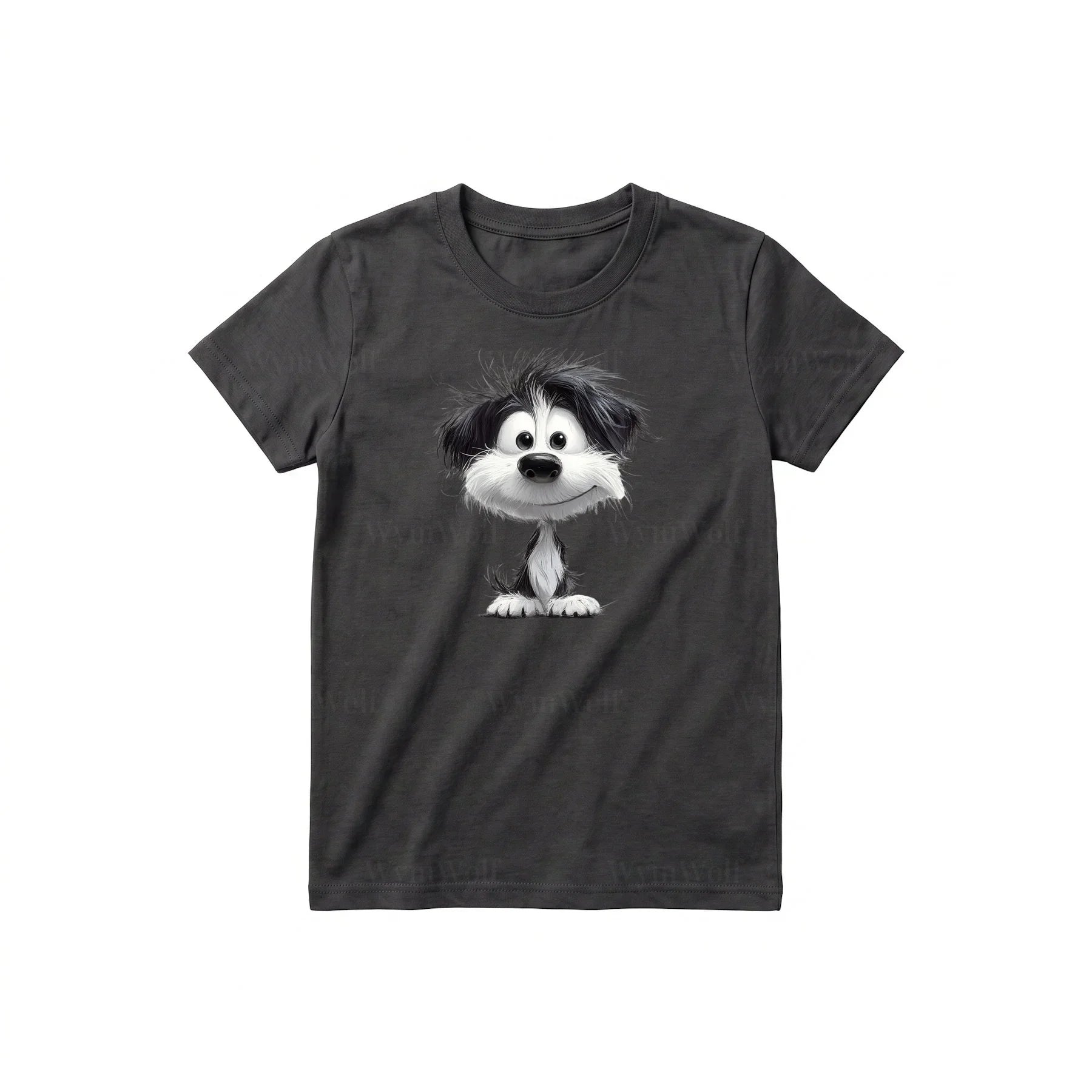 T-shirt Dog graphic 0053 - Dark Gray