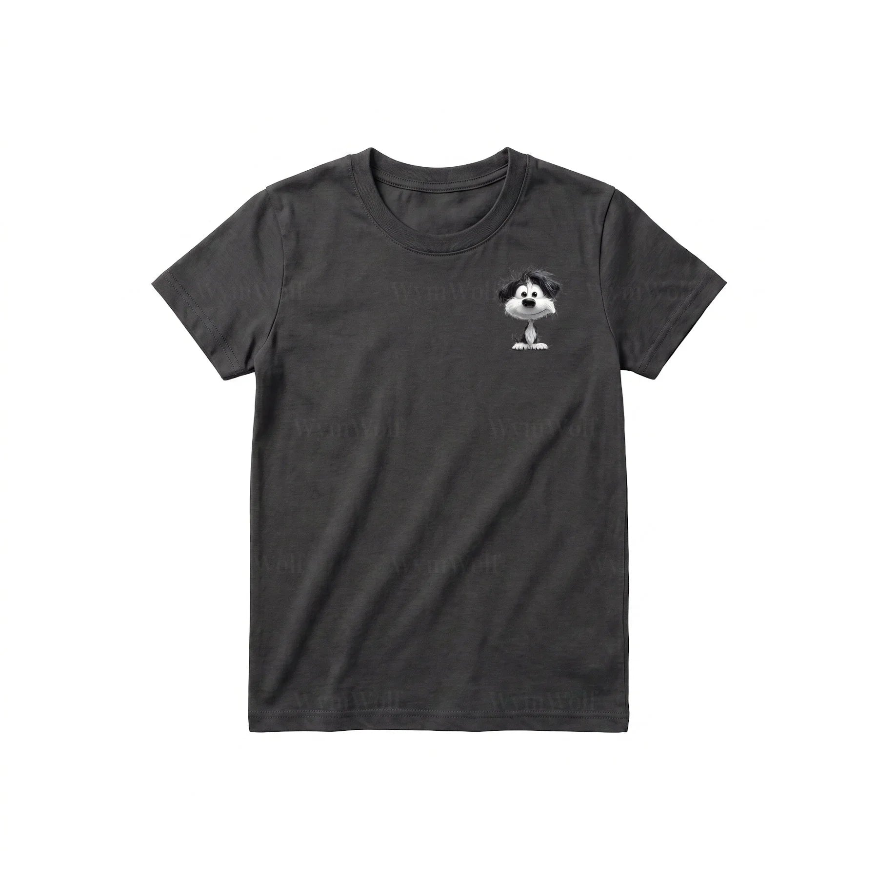 T-shirt Dog graphic 0053 - Dark Gray