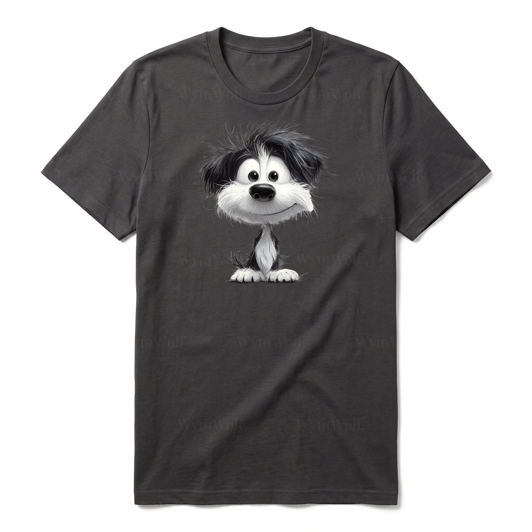 T-shirt Dog graphic 0053 - Dark Gray