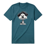 T-shirt Dog graphic 0053 - Deep Teal