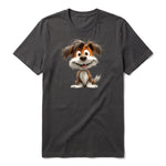 T-shirt Dog graphic 0054 - Dark Gray