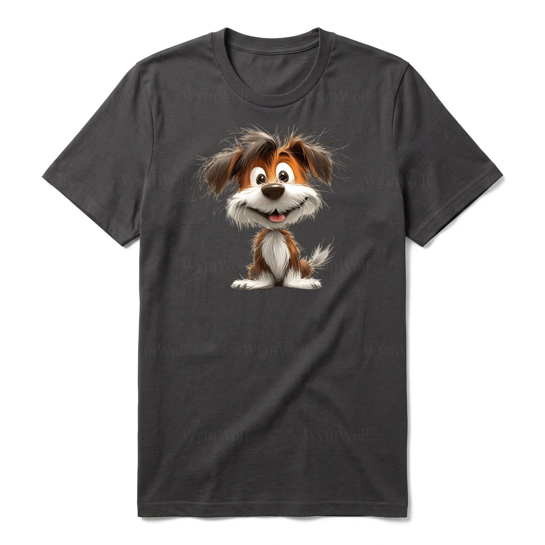 T-shirt Dog graphic 0054 - Dark Gray