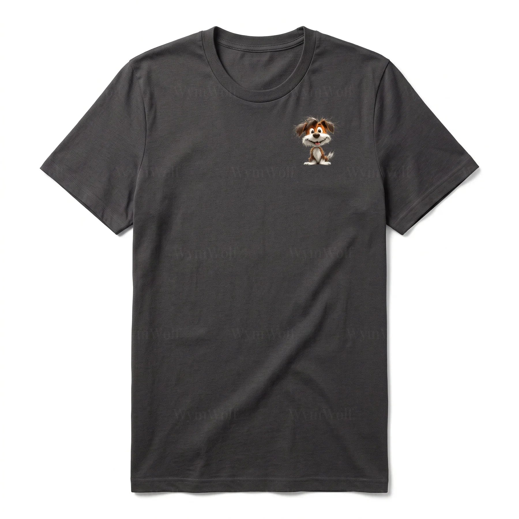 T-shirt Dog graphic 0054 - Dark Gray