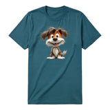 T-shirt Dog graphic 0054 - Deep Teal