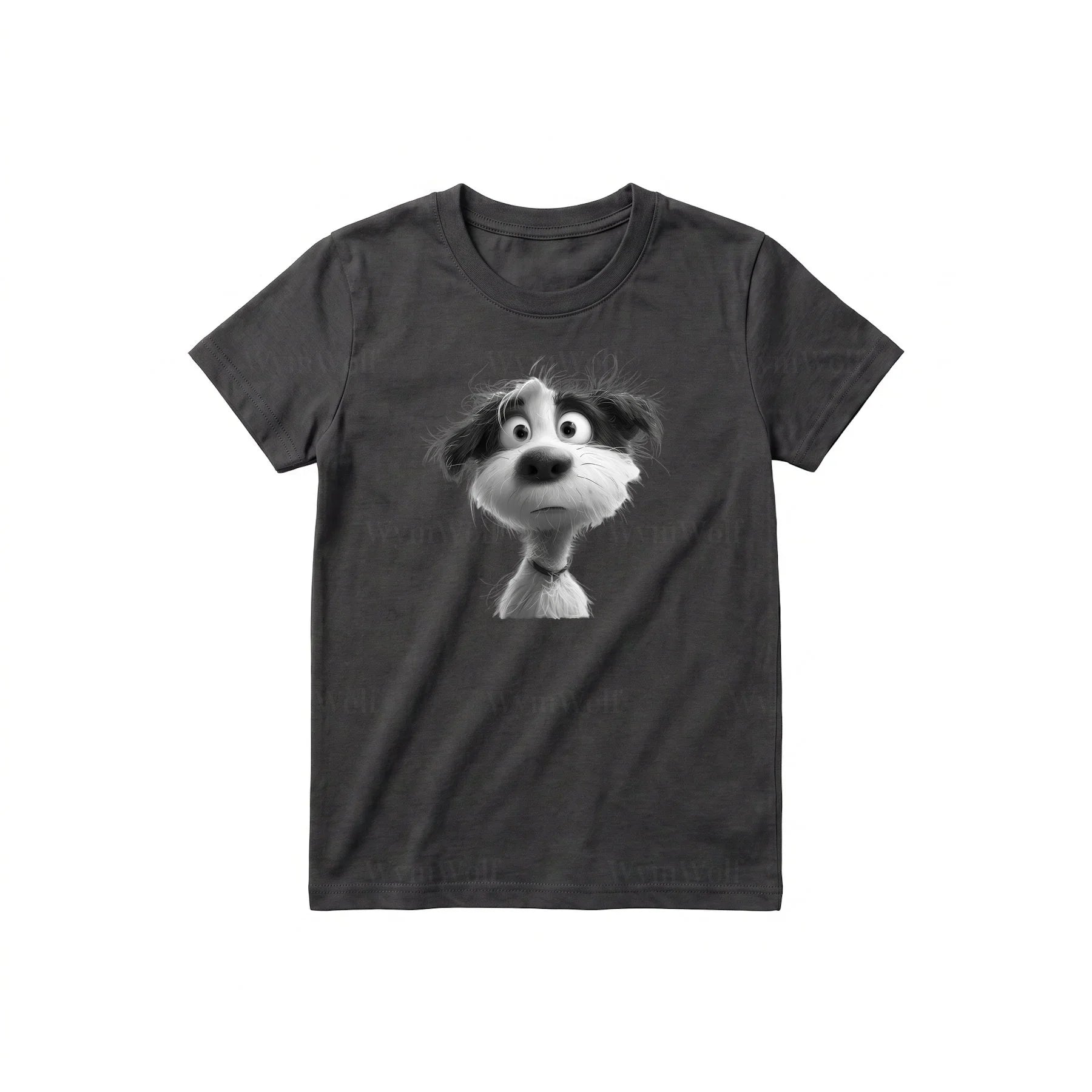 T-shirt Dog graphic 0055 - Dark Gray