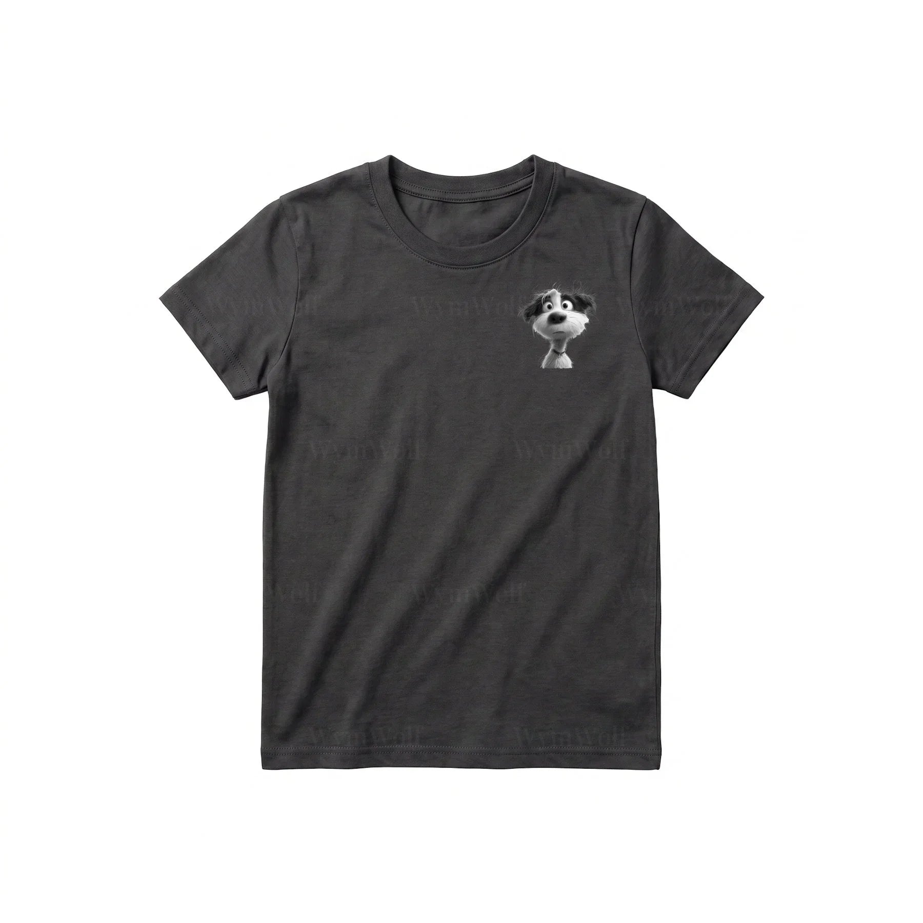 T-shirt Dog graphic 0055 - Dark Gray