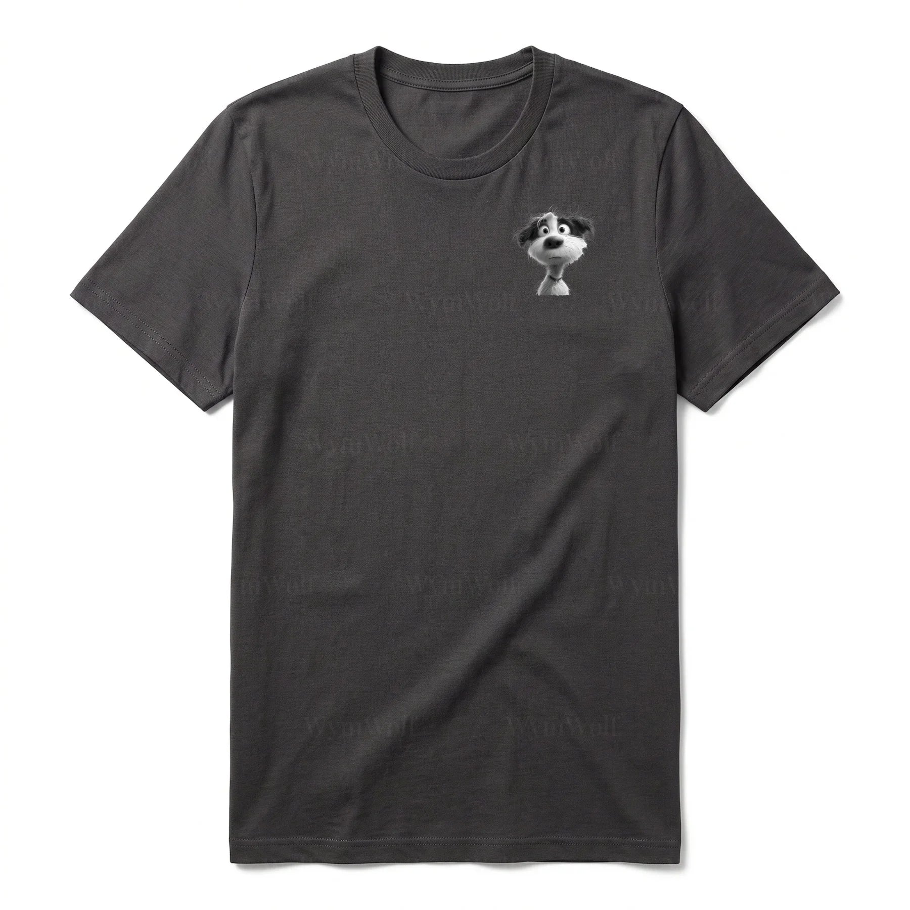 T-shirt Dog graphic 0055 - Dark Gray