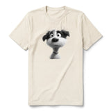 T-shirt Dog graphic 0055 - Natural
