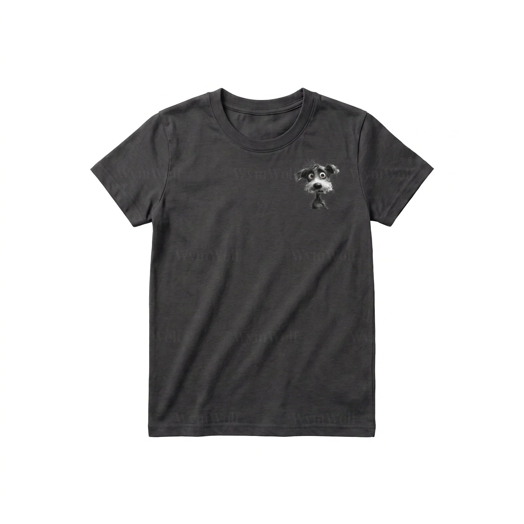 T-shirt Dog graphic 0056 - Dark Gray