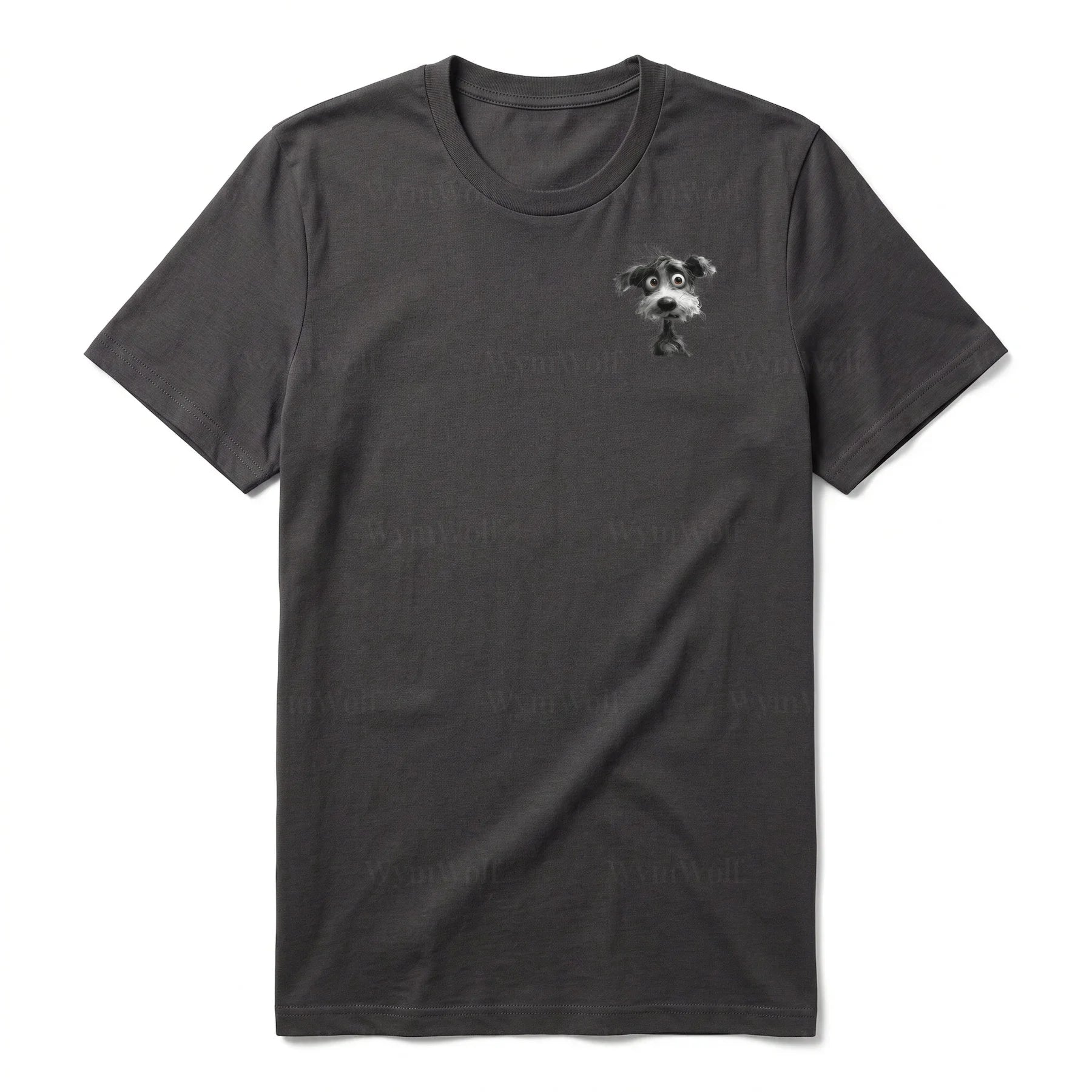 T-shirt Dog graphic 0056 - Dark Gray