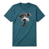 T-shirt Dog graphic 0056 - Deep Teal