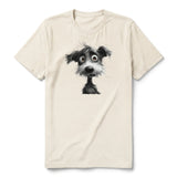 T-shirt Dog graphic 0056 - Natural