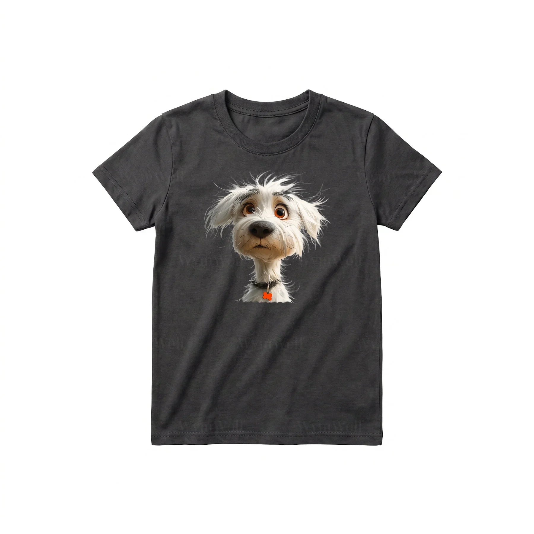 T-shirt Dog graphic 0057 - Dark Gray