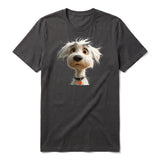 T-shirt Dog graphic 0057 - Dark Gray
