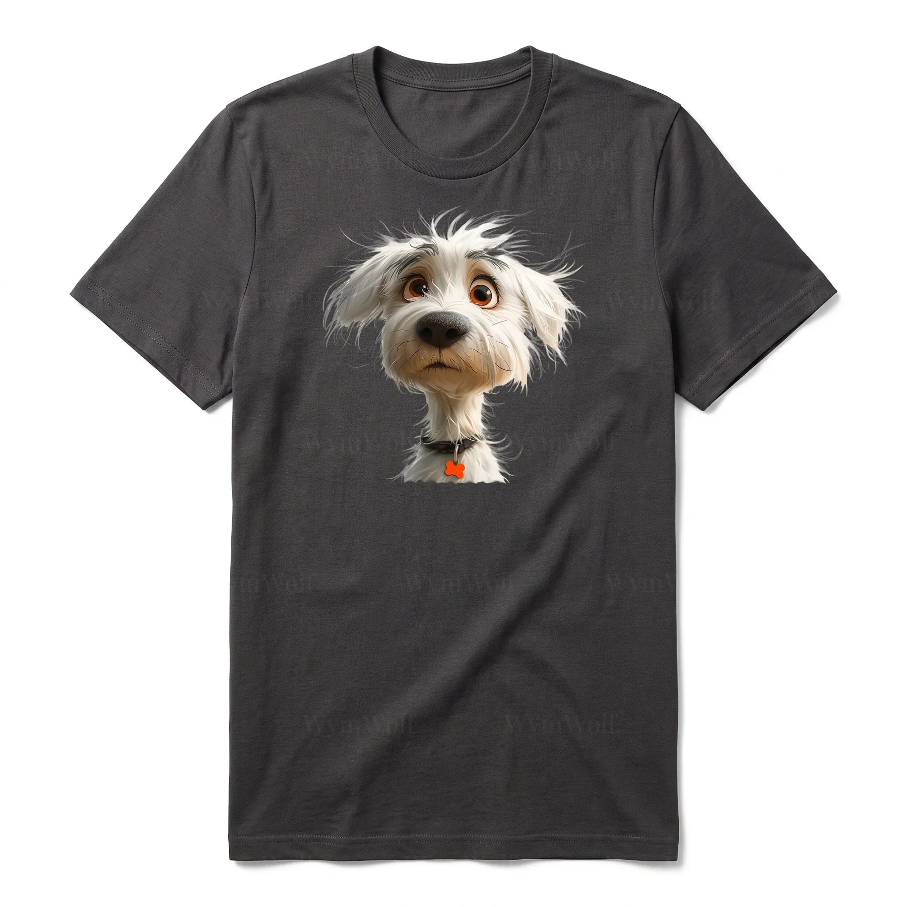 T-shirt Dog graphic 0057 - Dark Gray