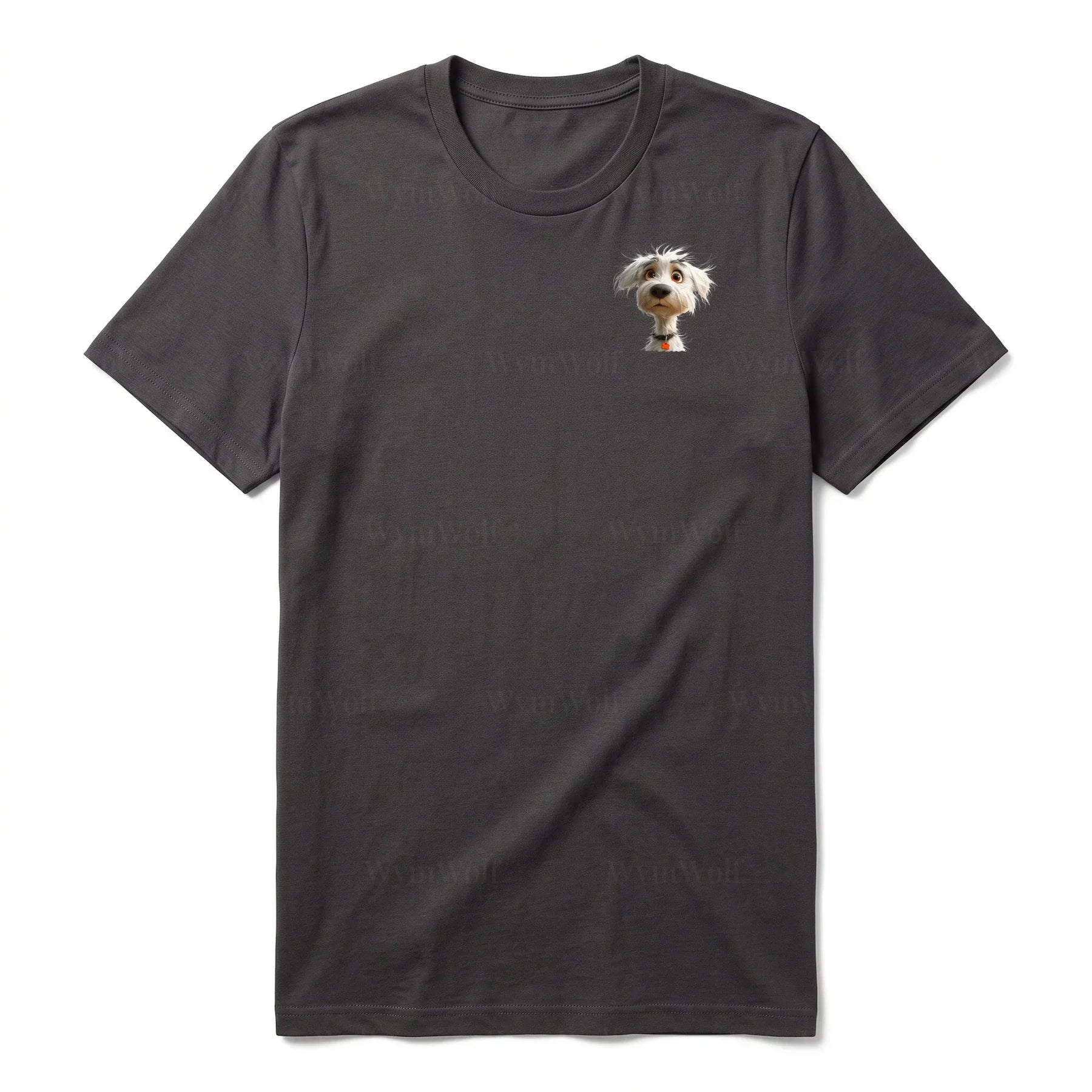 T-shirt Dog graphic 0057 - Dark Gray