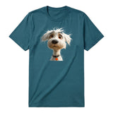 T-shirt Dog graphic 0057 - Deep Teal
