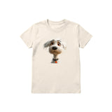 T-shirt Dog graphic 0057 - Natural