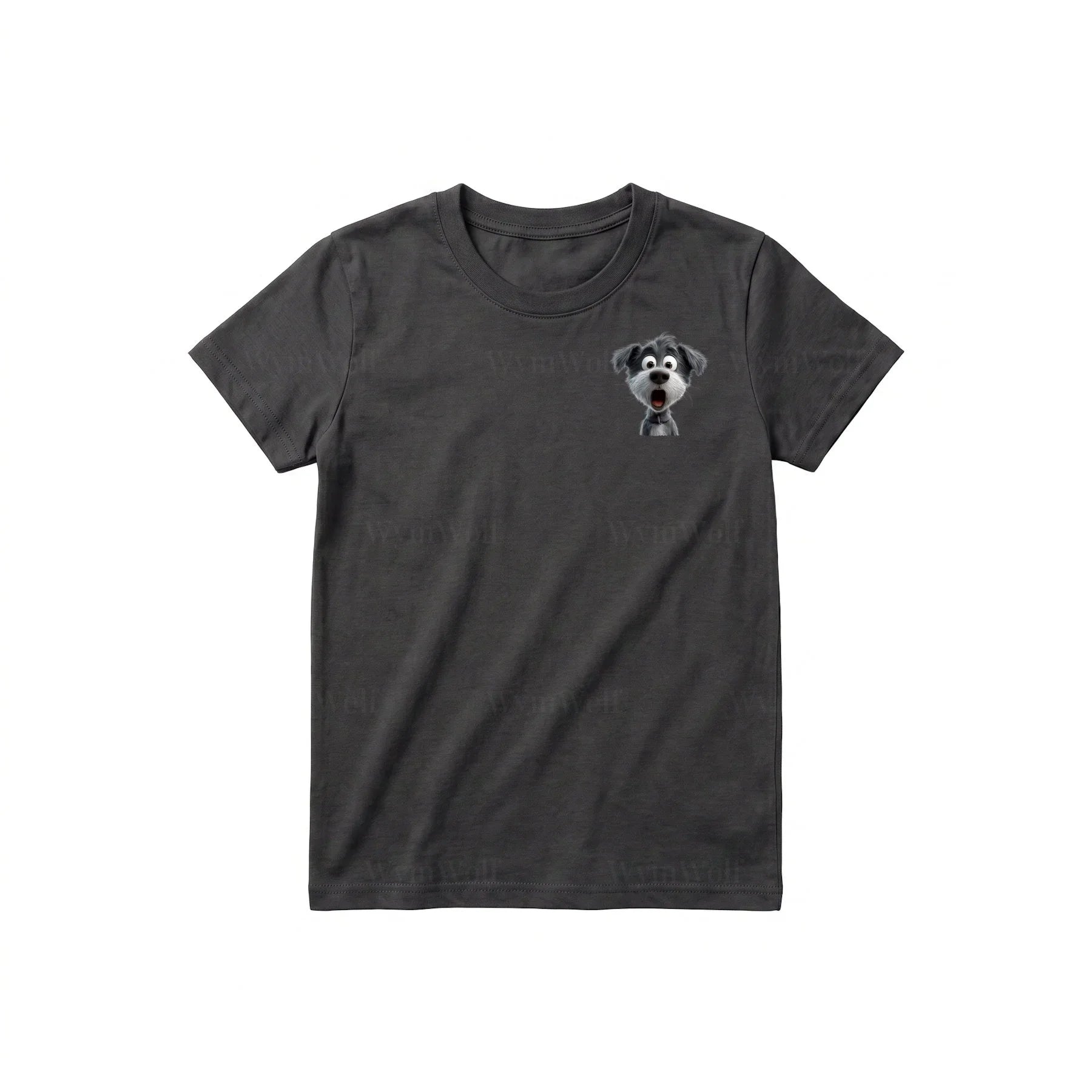 T-shirt Dog graphic 0059 - Dark Gray