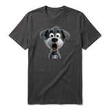 T-shirt Dog graphic 0059 - Dark Gray