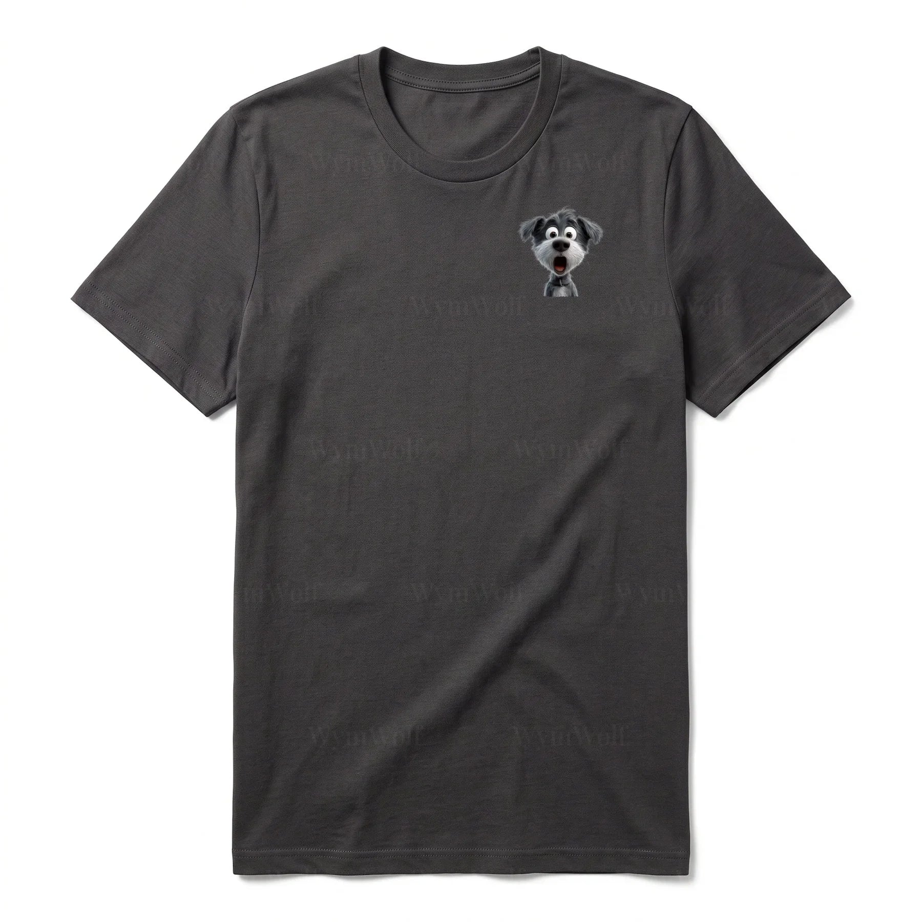 T-shirt Dog graphic 0059 - Dark Gray