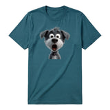T-shirt Dog graphic 0059 - Deep Teal