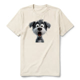 T-shirt Dog graphic 0059 - Natural