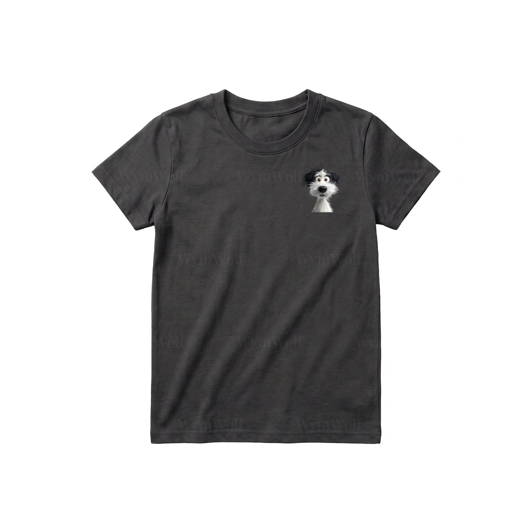 T-shirt Dog graphic 0060 - Dark Gray