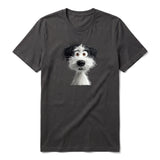 T-shirt Dog graphic 0060 - Dark Gray