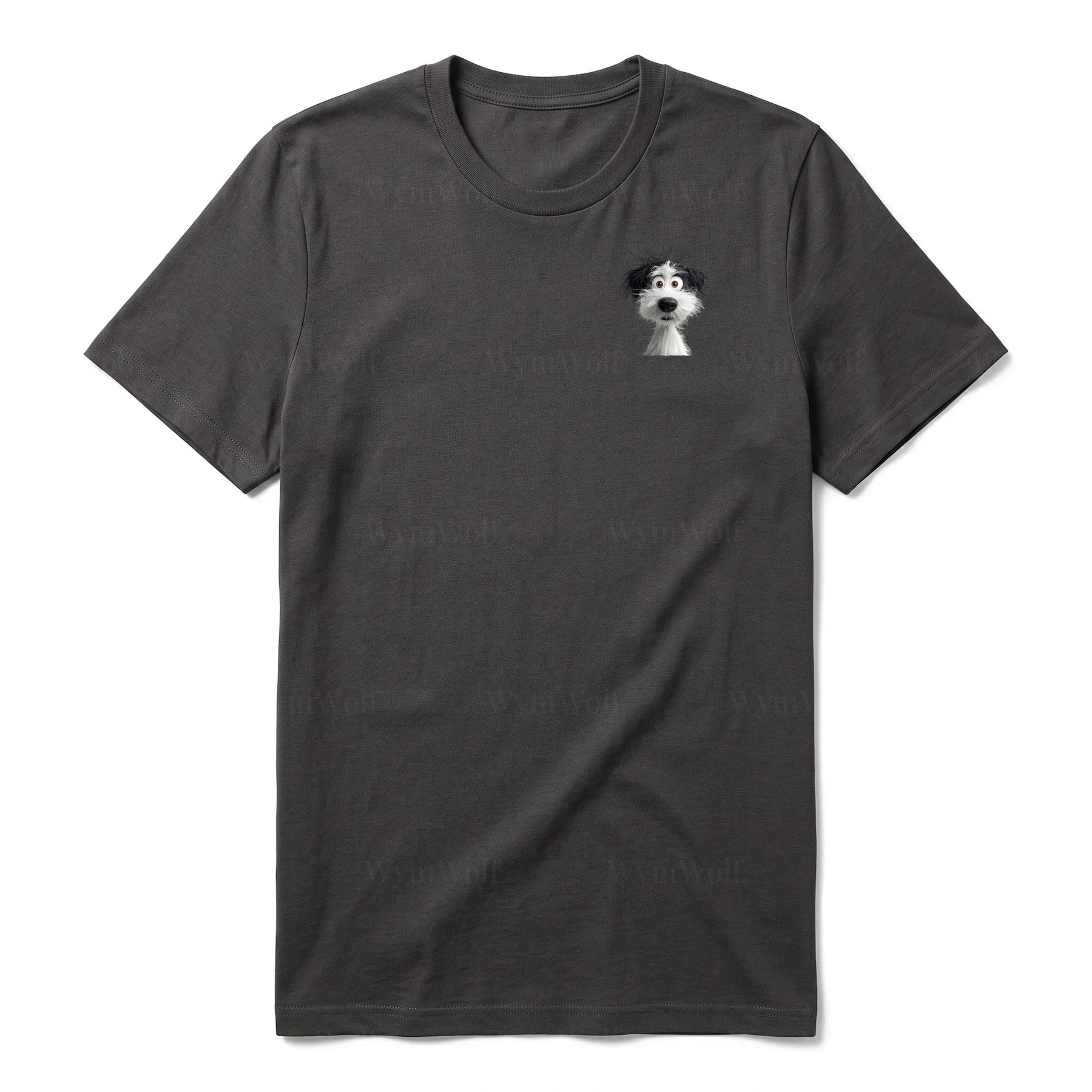T-shirt Dog graphic 0060 - Dark Gray