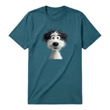 T-shirt Dog graphic 0060 - Deep Teal
