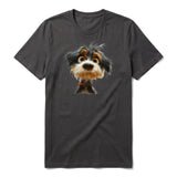 T-shirt Dog graphic 0061 - Dark Gray