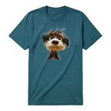 T-shirt Dog graphic 0061 - Deep Teal