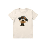 T-shirt Dog graphic 0061 - Natural