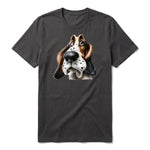 T-shirt Dog graphic 0062 - Dark Gray